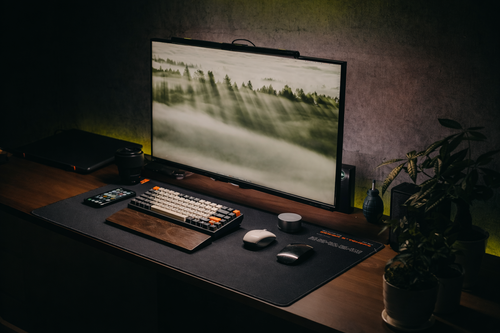 Tapis de Bureau XXL 800×400mm | Surface Imperméable · Base Antidérapante · Design Minimaliste